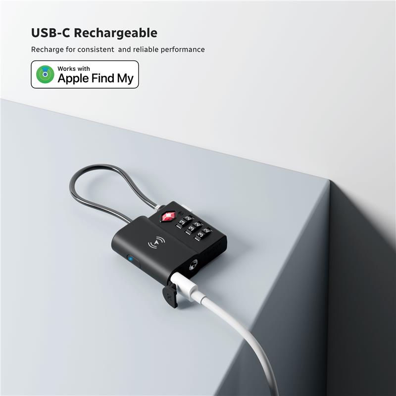 X-Lock Pro: Apple Find My Smart Lock | TSA-zugelassen & USB-C