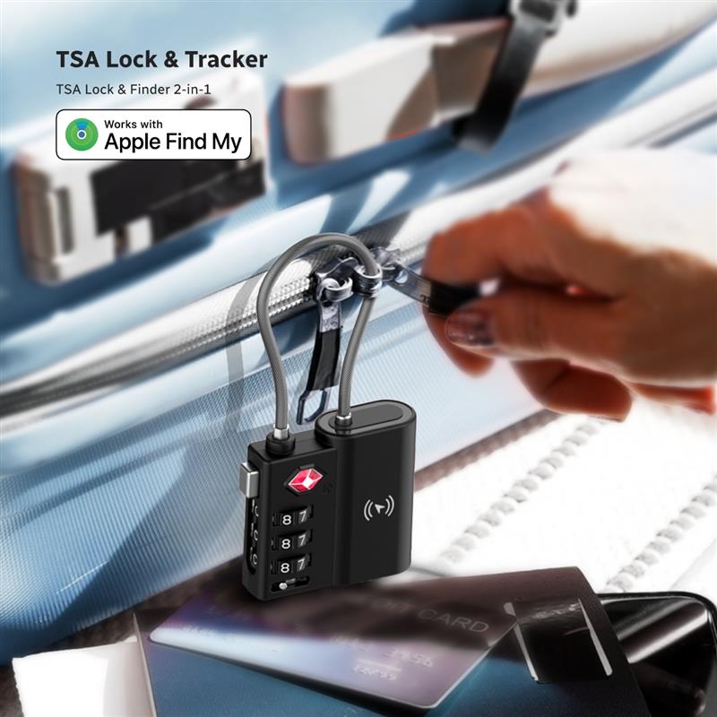 X-Lock Pro: Apple Find My Smart Lock | TSA-zugelassen & USB-C