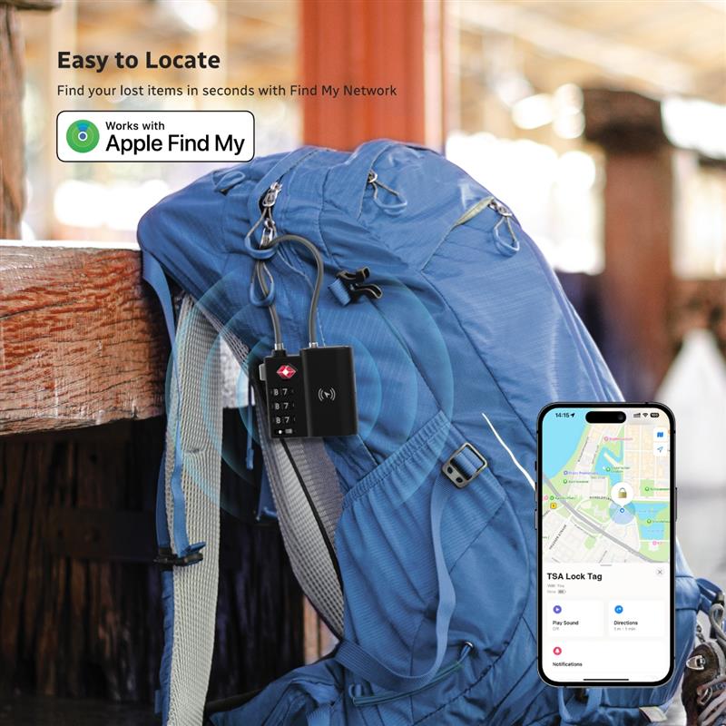 X-Lock Pro: Apple Find My Smart Lock | TSA-zugelassen & USB-C