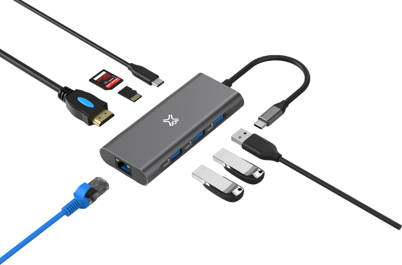 Type-C Hub with 8 Ports