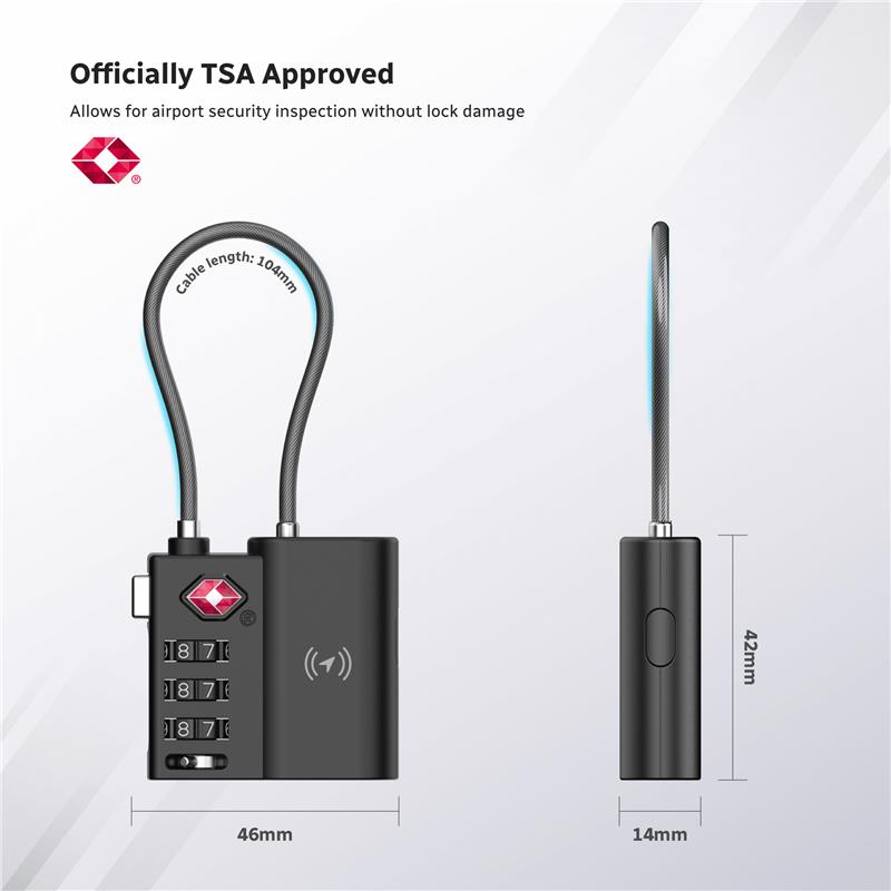 X-Lock Pro: Apple Find My Smart Lock | TSA-zugelassen & USB-C