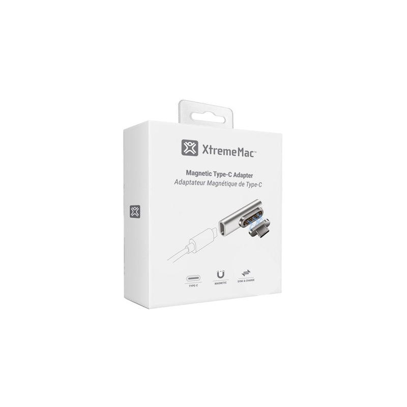 XtremeMac Magnetischer USB-C Adapter | MagSafe-Stil für MacBook & Type-C Geräte