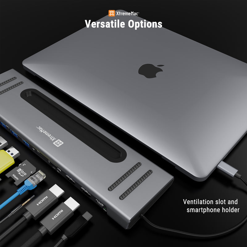 Ventilation slot and smartphone holder