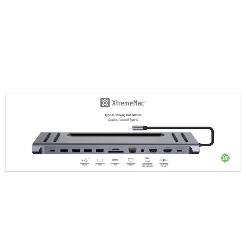 12 in 1 - Dockingstation, Hub USB-C