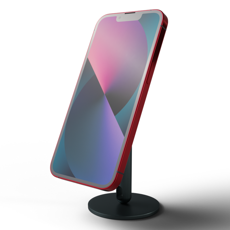 Magnetic iPhone holder for desktop