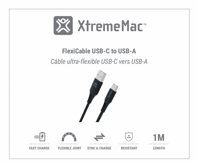 Câble USB-C vers USB-A Flexi