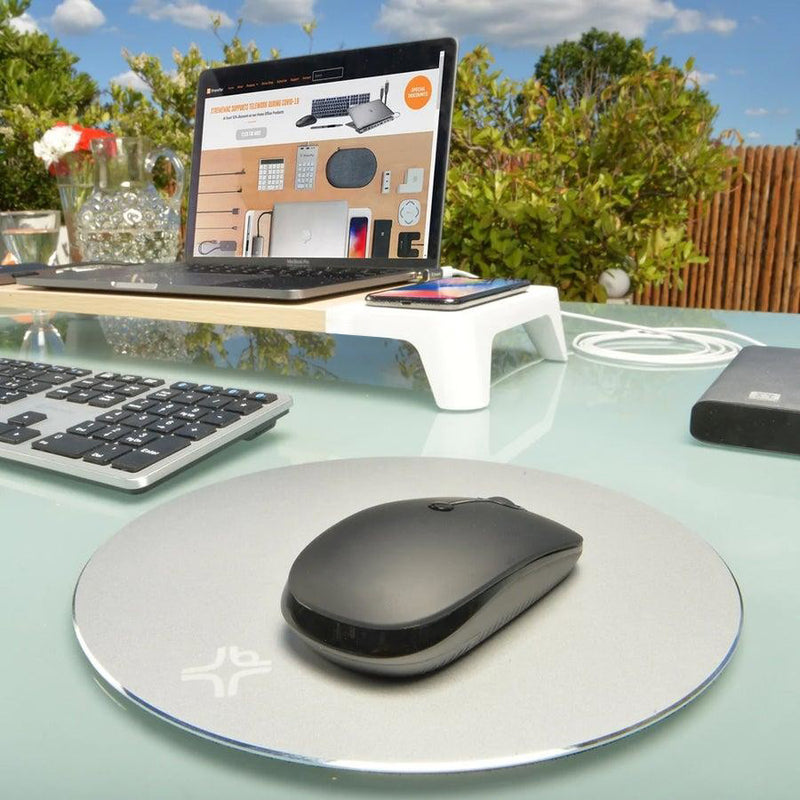 Rundes Mauspad aus Aluminium