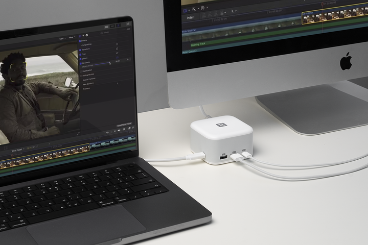 XtremeMac X-CUBE PRO: 6-Port USB-C Hub & 130W Charger | Compact