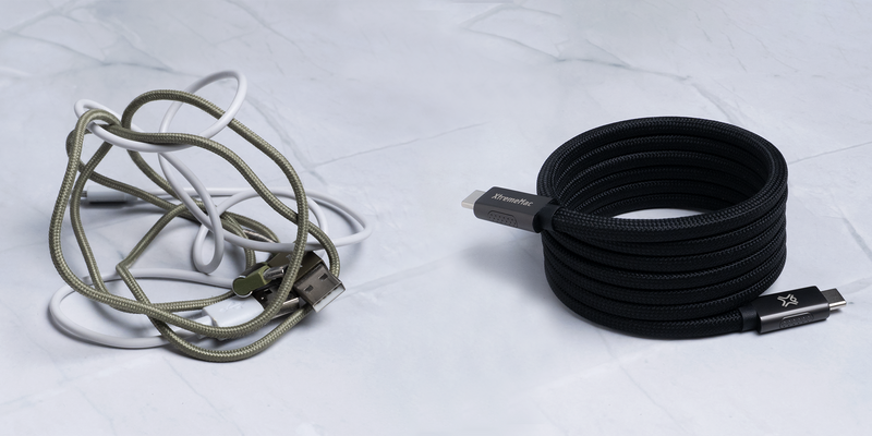 XtremeMac X-Magnet: Cable USB-C Magnético de 1,5 m | Carga Rápida de 240W