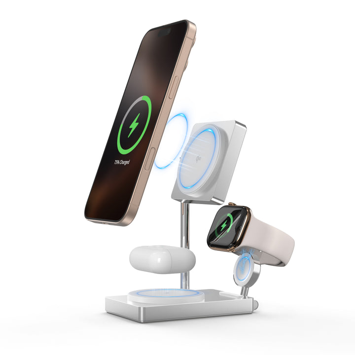 X-Station Pro 3-in-1 Qi2 Wireless Charger — iPhone, Watch, AirPods