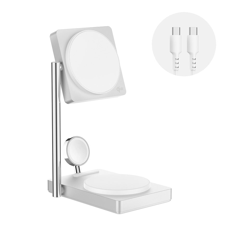 X-Station Pro 3-in-1 Qi2 Wireless Charger — iPhone, Watch, AirPods