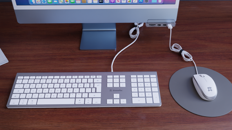 Teclado con cable USB-C para iMac
